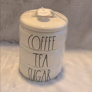 Rae Dunn COFFEE, TEA, SUGAR Container (3in1)